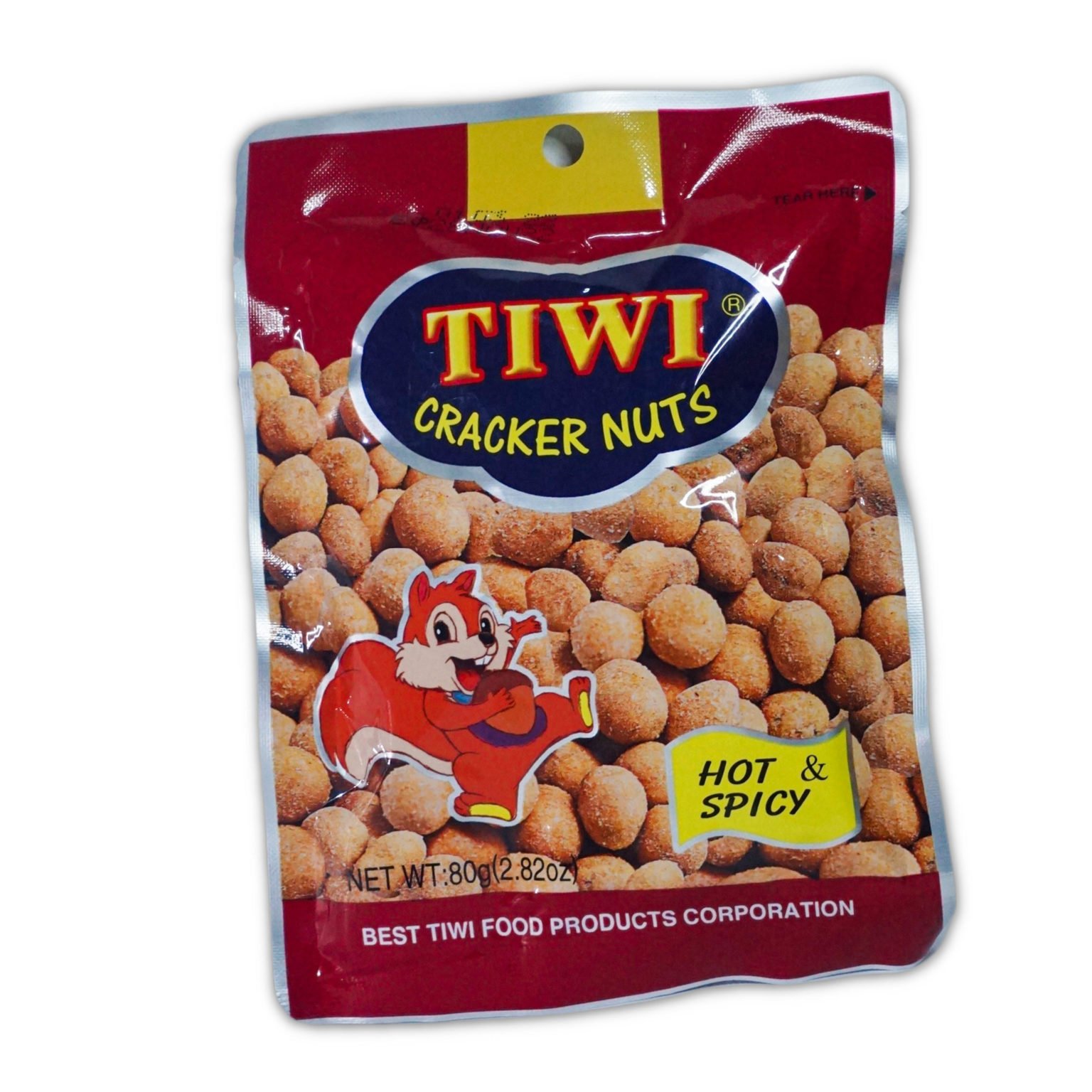 TIWI CRACKER NUTS HOT & SPICY TIWI Foods